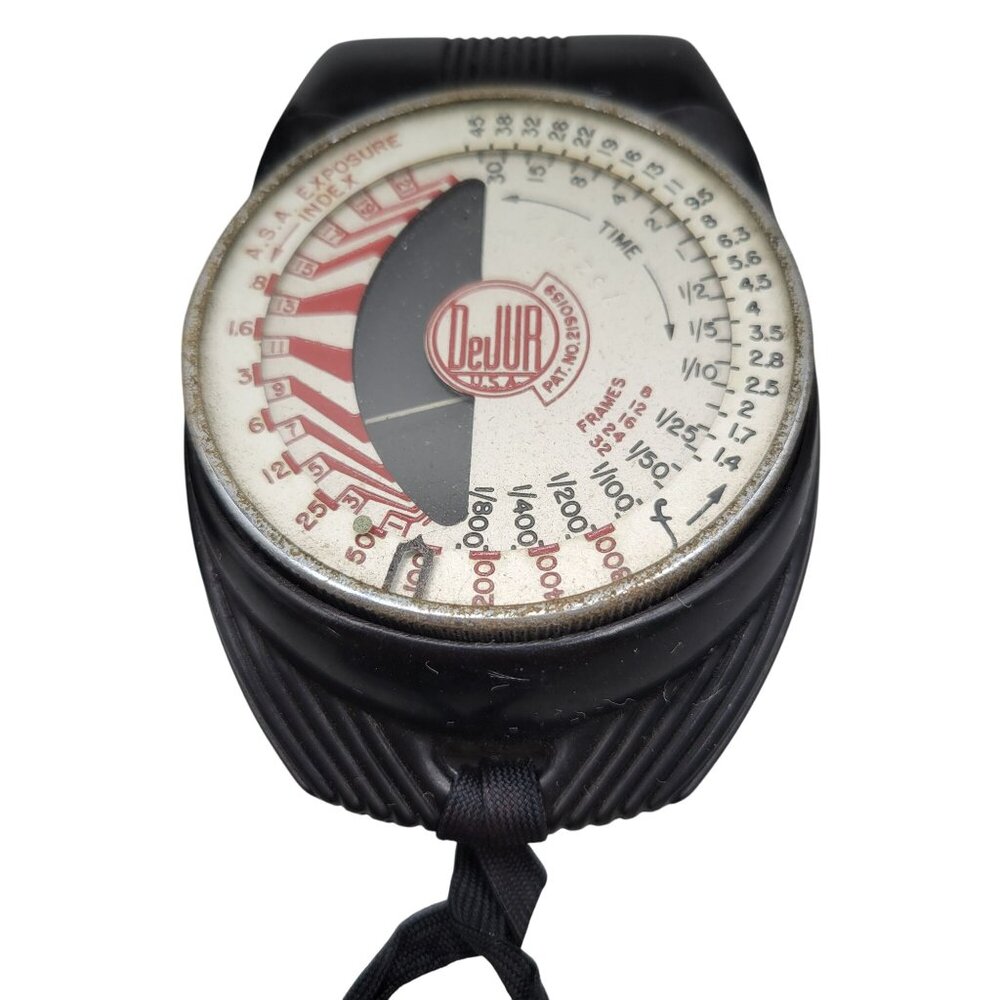 Vintage DeJur Model 50 Exposure Meter Original Leather Case and Strap - Picture 4 of 11